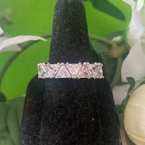Jewelry | New Gorgeous Size 8 White Gold Filled Ring885 | Poshmark